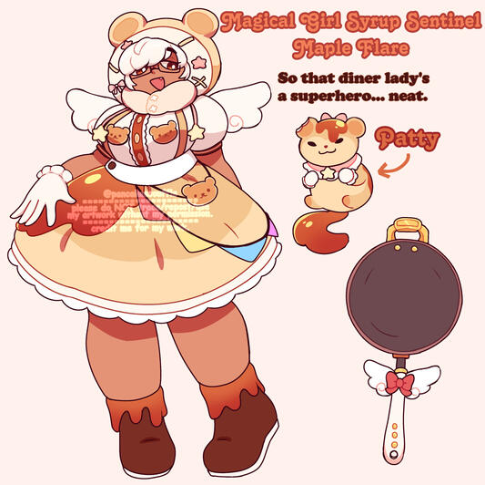 pancake themed magical girl